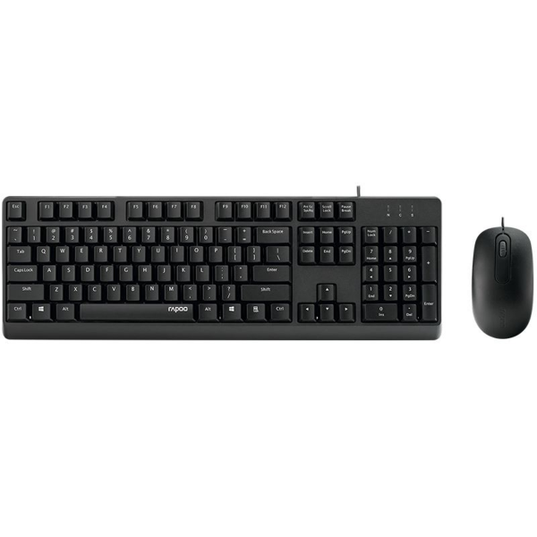 X130Pro Kablolu USB TR Klavye Mouse Set Siyah resmi