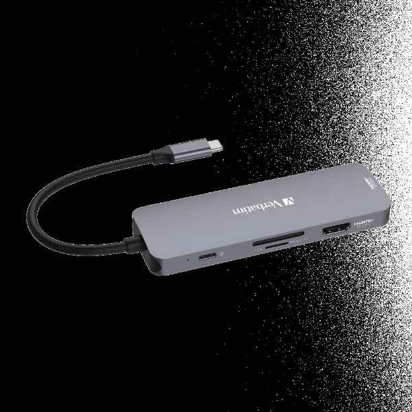 HUB USB-C Pro Multiport 8 Port 2 x HDMI 3xUSB-A 3.2xMicSDxUSB-C resmi