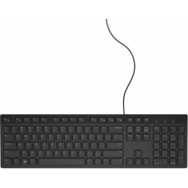 Multimedia Keyboard-KB216 US International QWERTY Black resmi