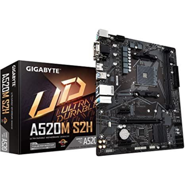 A520M-S2H 5100MHz OC DDR4 AM4 M.2 HDMI DVI VGA MicroATX Anakart resmi