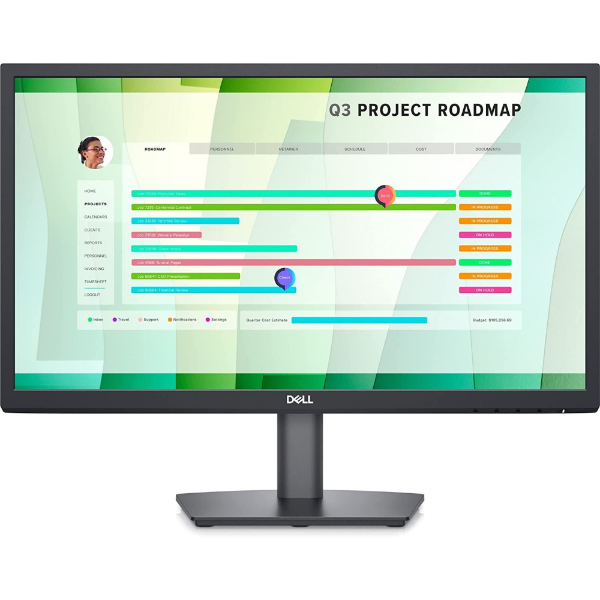 22 Monitor 21.5" Black 1920X1080 5MS VGA HDMI resmi