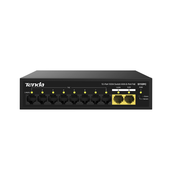 S110GPC 10-Port 1000M Lite PoE Switch 8-Port PoE resmi