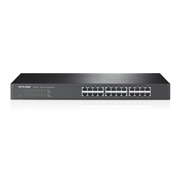 10/100Mbps 24xPort 19'' %40 Güç Tasarruflu Raf Tipi Switch resmi
