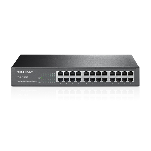 10/100Mbps 24xPort %70 Güç Tasarruflu Raf Tipi Çelik Kasa Switch resmi