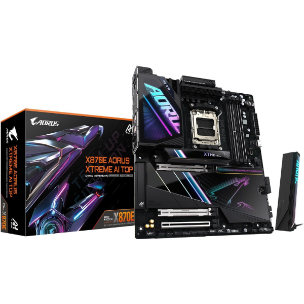X870E-A-XTR-AI-TOP 8800MHz OC DDR5 AM5 M.2 HDMI DisplayPort ATX Anakart resmi