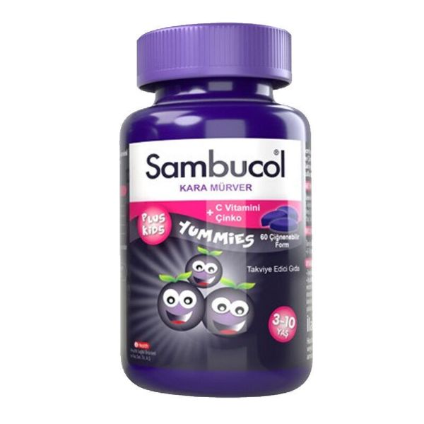 Sambucol Plus Kids Yummies 60 Çiğneme Tableti