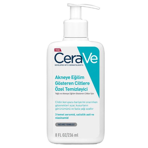 Cerave Akneye Eğilimli Ciltler İçin Özel Temizleyici 236 ml