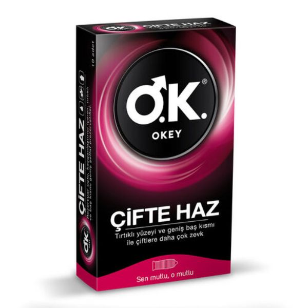 Okey Prezervatif Çifte Haz 10'lu