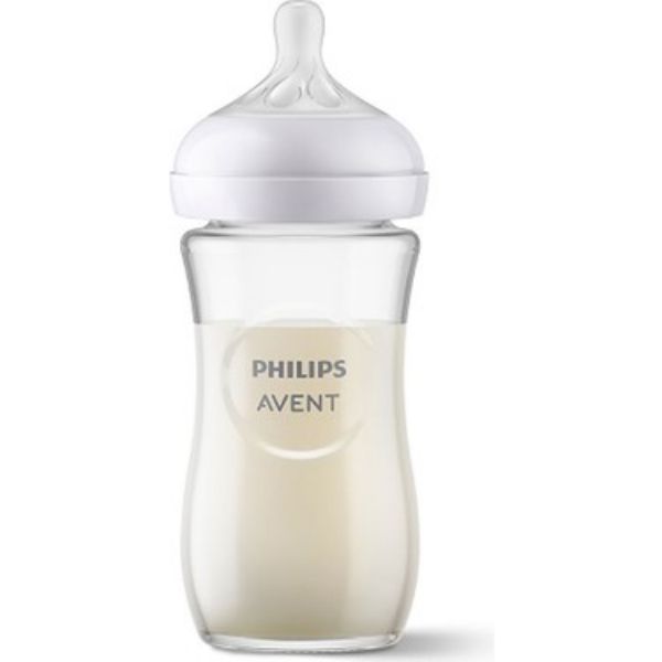 Avent Natural Response Doğal Tepkili Cam Biberon 1+ Ay 240 ml